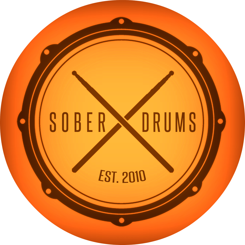 Logo - SOBER DRUMS Stick Black 5 - Pic monkey – Warhol -  563a1b - ff9966 – Lomo 0 Blur 0 Fade - Circle