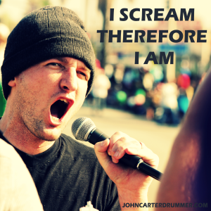 I Scream Therefore I Am JohnCarterDrummer dot Com - Cross Process2